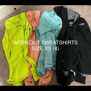 Workout sweatshirts size XS good condition sold as set